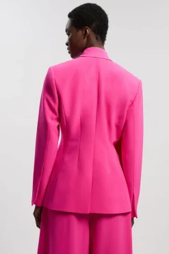 KarenMillen Blazer Petite Cintré Doux À Simple Boutonnage<Femme Tailleurs|Blazers