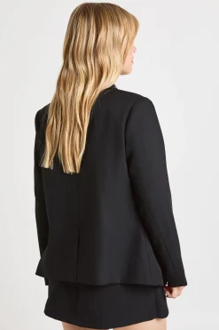 Blazer Petite Cintré À Un Bouton Avec Finitions Dorées