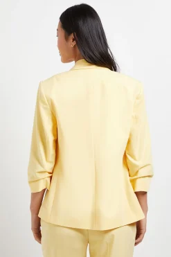 Blazer Petite À Manches Froncées