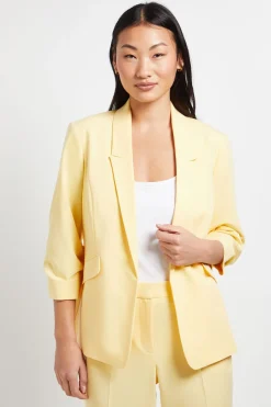 Blazer Petite À Manches Froncées
