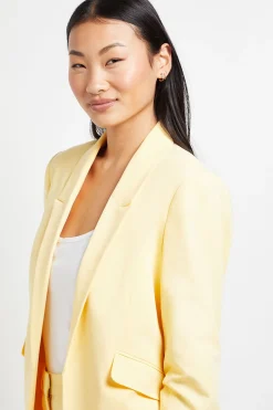 Blazer Petite À Manches Froncées
