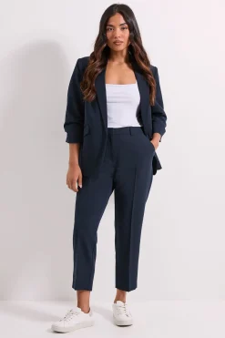 Blazer Petite à Manches Froncées