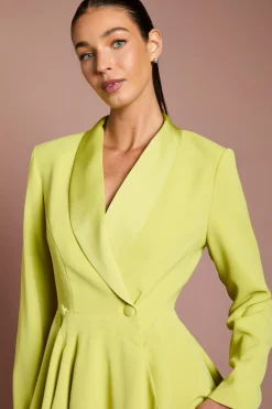 Blazer Péplum En Satin