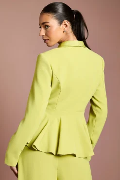 Blazer Péplum En Satin
