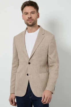 Burton Blazer Slim Fit Texturé à Poches Plaquées<Homme Costumes Et Tenues Formelles