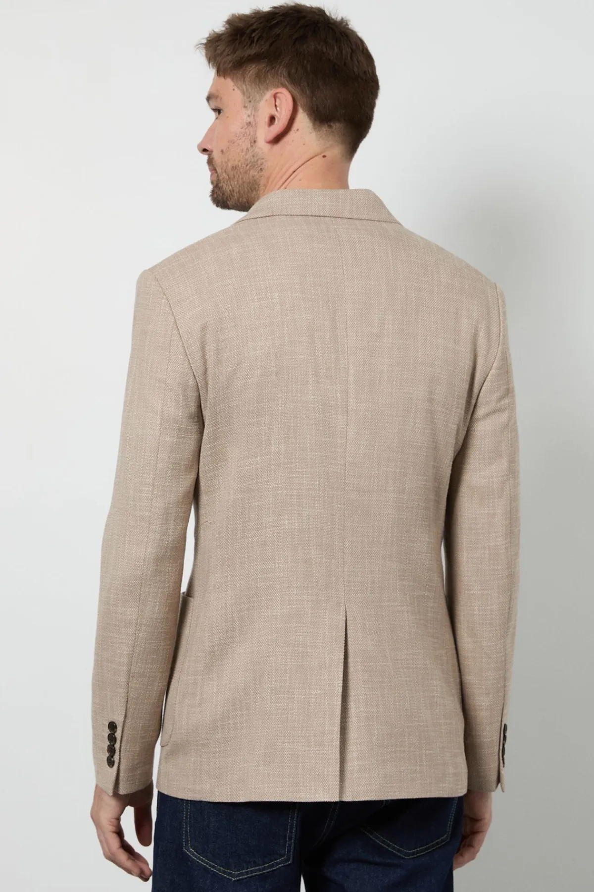 Burton Blazer Slim Fit Texturé à Poches Plaquées<Homme Costumes Et Tenues Formelles