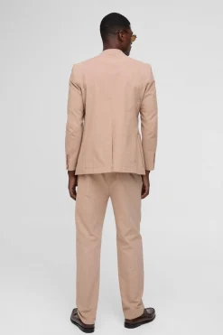 Blazer Slim Fit en mélange de lin