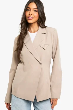 Blazer structuré avec détail de poche
