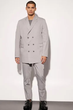 Blazer surdimensionné à double boutonnage