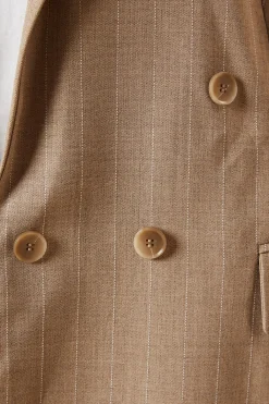 Dorothy Perkins Blazer Surdimensionné à Rayures Double Boutonnage<Femme Tailleurs|Blazers