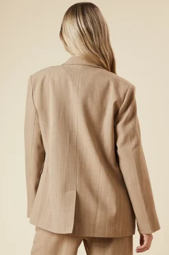 Dorothy Perkins Blazer Surdimensionné à Rayures Double Boutonnage<Femme Tailleurs|Blazers