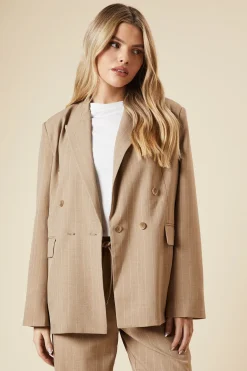 Dorothy Perkins Blazer Surdimensionné à Rayures Double Boutonnage<Femme Tailleurs|Blazers