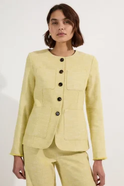 KarenMillen Blazer sur mesure en tweed printanier à poche avant<Femme Tailleurs|Blazers