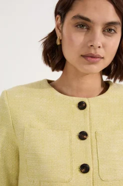 KarenMillen Blazer sur mesure en tweed printanier à poche avant<Femme Tailleurs|Blazers