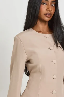 boohoo Blazer Taille Cintrée À Manches Cocon<Femme Tailleurs|Blazers