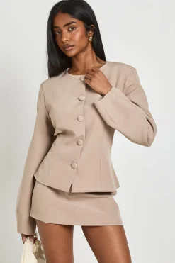 boohoo Blazer Taille Cintrée À Manches Cocon<Femme Tailleurs|Blazers