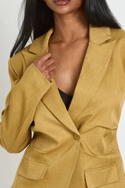 boohoo Blazer Taille Froncée Cintrée<Femme Blazers|Vestes & Manteaux