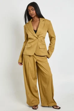 boohoo Blazer Taille Froncée Cintrée<Femme Blazers|Vestes & Manteaux