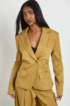 boohoo Blazer Taille Froncée Cintrée<Femme Blazers|Vestes & Manteaux