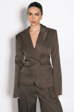 Blazer Taille Froncée Cintrée