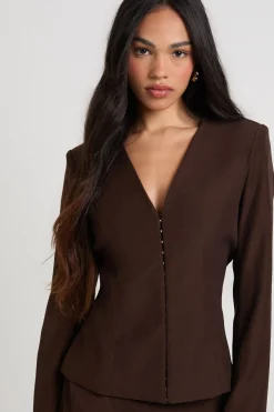 Blazer Tailleur Cintré à la Taille
