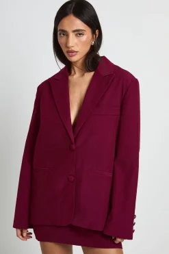 Blazer Tailleur Coupe Décontractée À Simple Boutonnage
