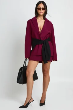 Blazer Tailleur Coupe Décontractée À Simple Boutonnage