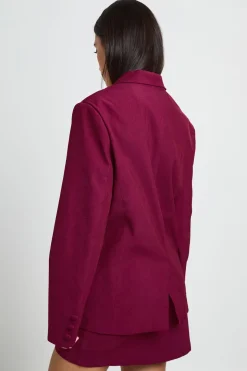 Blazer Tailleur Coupe Décontractée À Simple Boutonnage