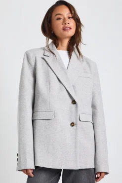 Blazer Tailleur Oversize En Laine Pour Grandes Tailles