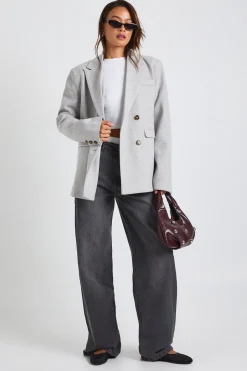 Blazer Tailleur Oversize En Laine Pour Grandes Tailles