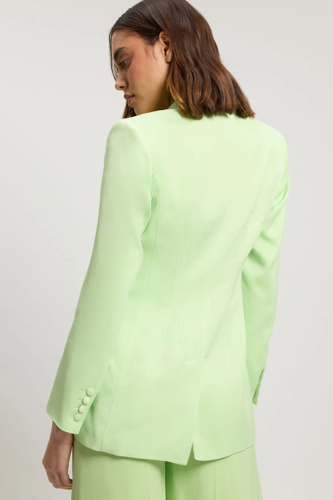 Blazer Tailleur Structuré En Satin Petite