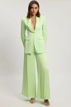 Blazer Tailleur Structuré En Satin Petite
