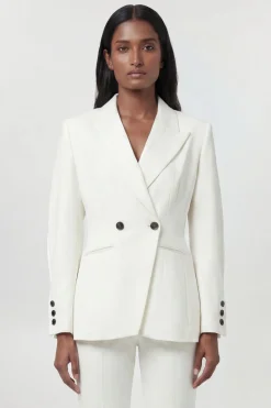 Blazer Tailleur Taille Sculptée Stretch Compact Petite