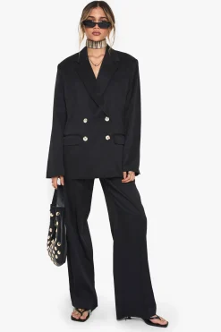 boohoo Blazer tissé ajusté à ourlet effiloché<Femme Tailleurs|Blazers
