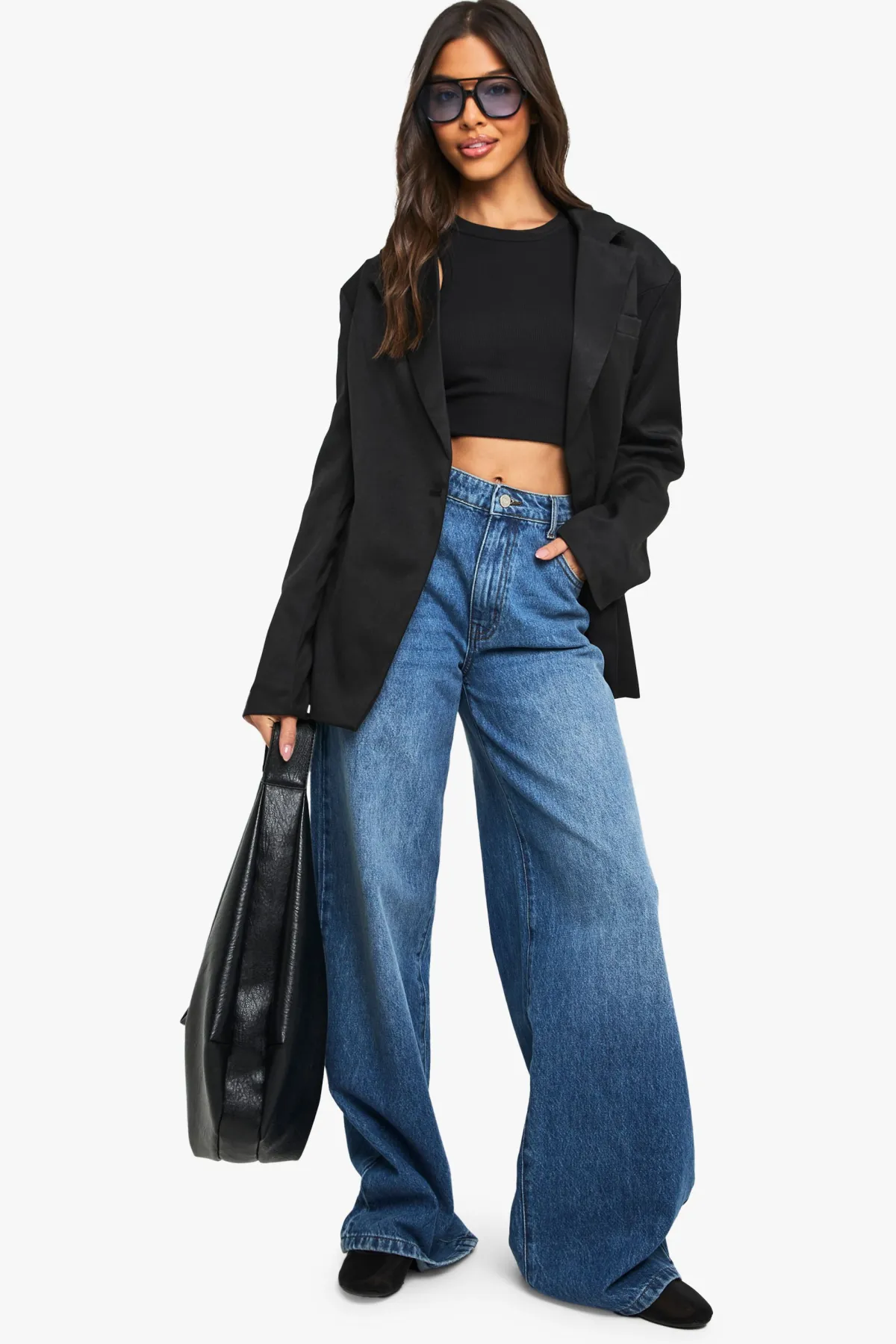 boohoo Blazer tissé sur mesure cintré<Femme Blazers|Vestes & Manteaux