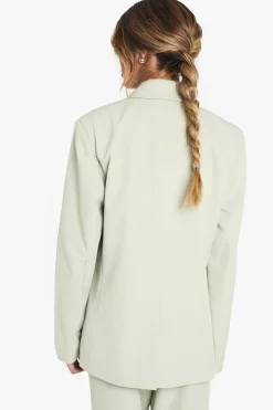 Blazer tissé sur mesure à double boutonnage