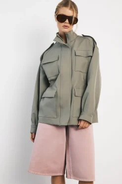 boohoo Blazer Utilitaire Cintré Col Montant<Femme Tailleurs|Blazers