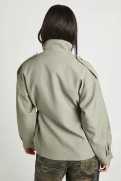 boohoo Blazer Utilitaire Cintré Col Montant<Femme Tailleurs|Blazers