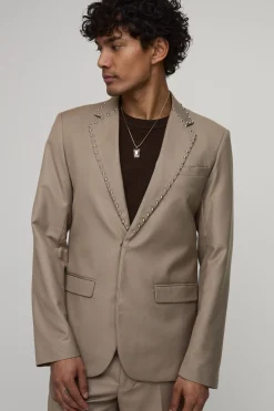 Blazer Western Ajusté À Clous