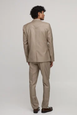 Blazer Western Ajusté À Clous