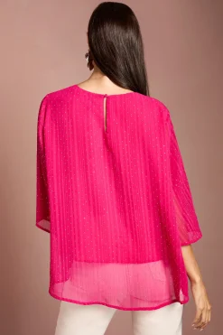 Wallis Blouse Asymétrique Ornée De Strass Thermocollants<Femme Tops