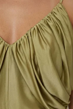 Blouse Caraco Bouffante En Satin