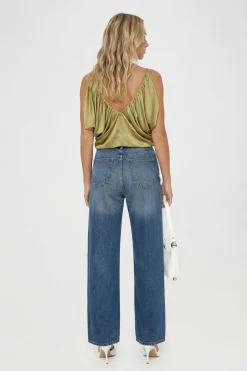 Blouse Caraco Bouffante En Satin
