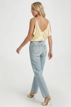Blouse Caraco Bouffante En Satin
