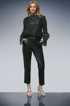 Oasis Blouse à Col Volants avec Broderie Florale à Sequins<Femme Tops