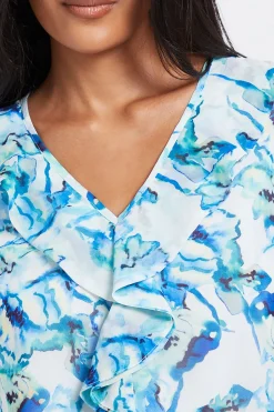 Wallis Blouse à Détails Volantés Floraux Petite<Femme Tops