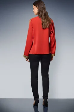 Blouse à Manches Longues avec Sequins
