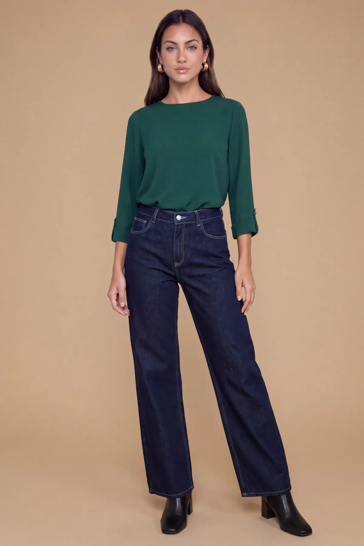 Dorothy Perkins Blouse à Manches 3/4 Retroussables<Femme Tops D’Automne|Tops