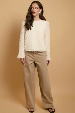 Oasis Blouse À Manches Évasées Avec Dos Noué<Femme Tops