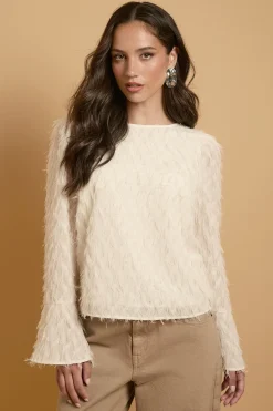 Oasis Blouse À Manches Évasées Avec Dos Noué<Femme Tops